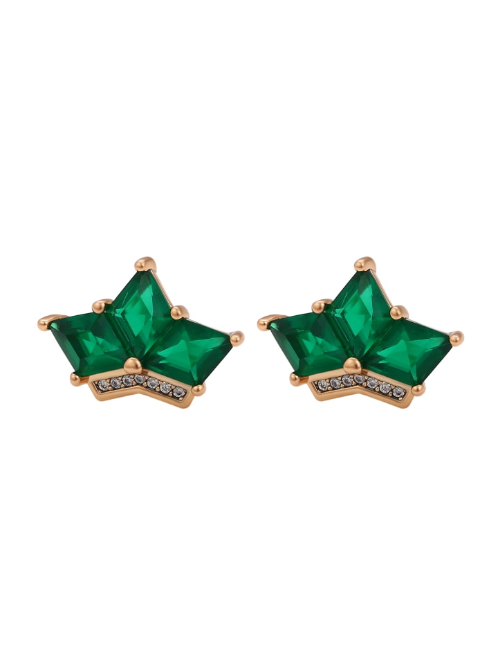 Women Earrings in ROSE_GOLD_GREEN