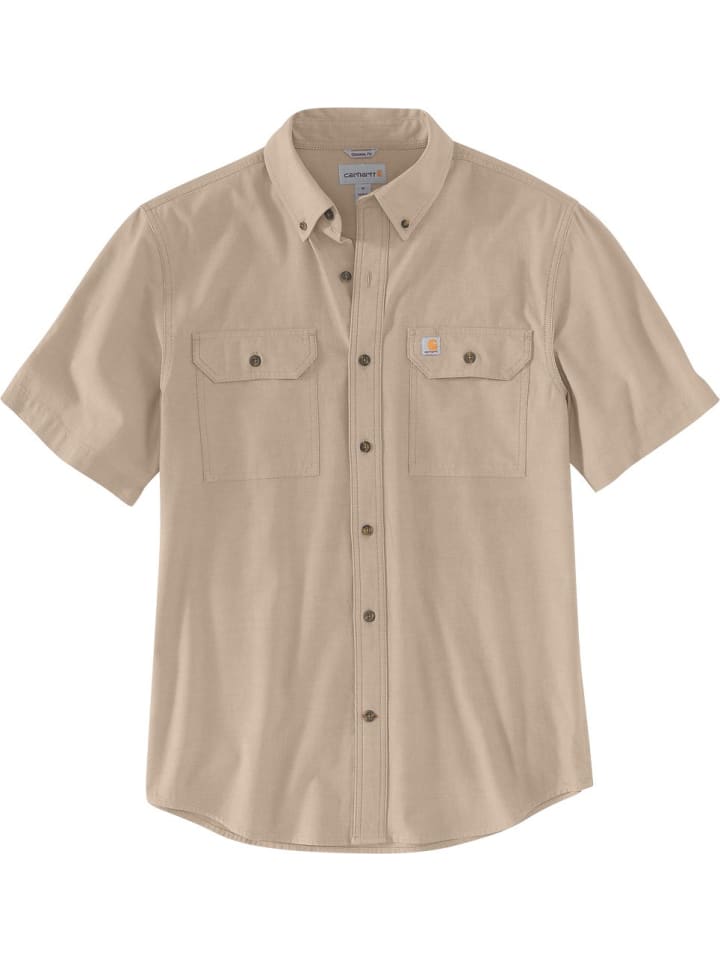 Hemd "Chambray S/S 104369" in Beige