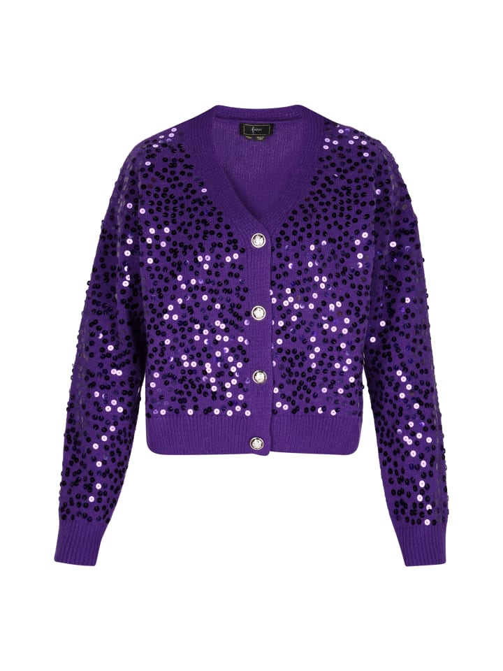 Damen Cardigan in Pflaume