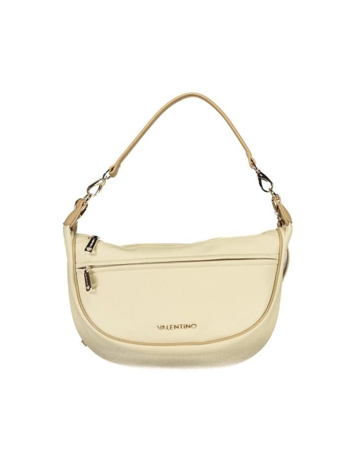 Beige Damen mit verstellbar Shoulder Strap Tasche aus Polyurethan
