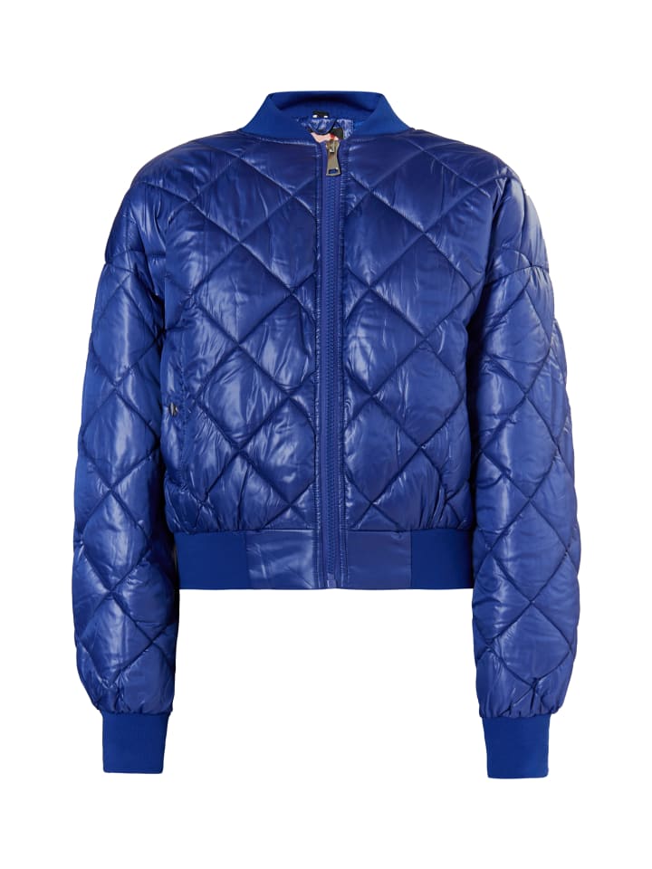 Damen Wattierter Blouson in Königsblau