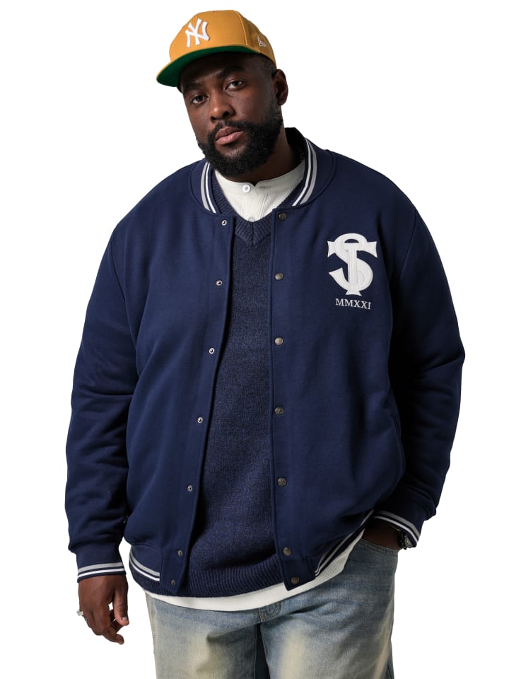 Sweatjacke in marine
