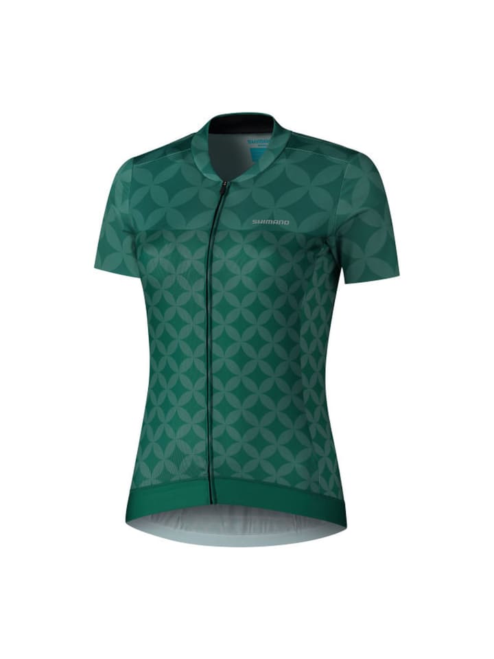 Short Sleeve Zip Jersey W's SAGAMI in Green