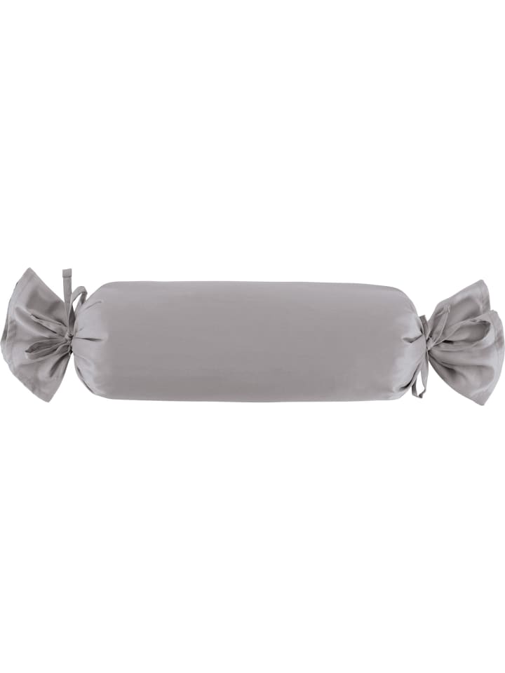 Mako-Satin Nackenrollenbezug Landshut in silber