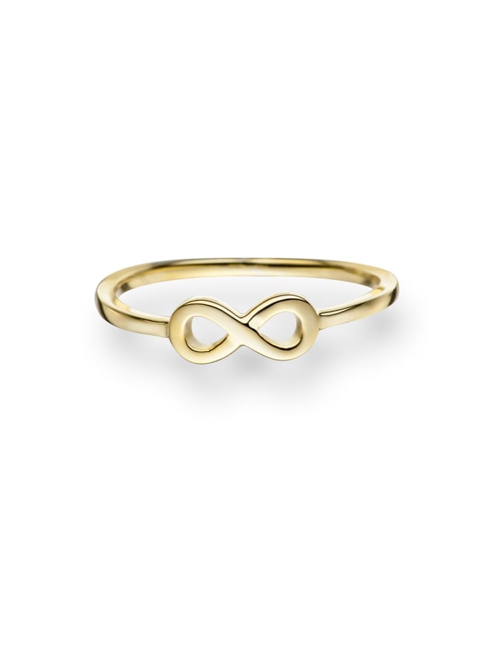 Ring Infinity aus Sterling Silber in gelbgold