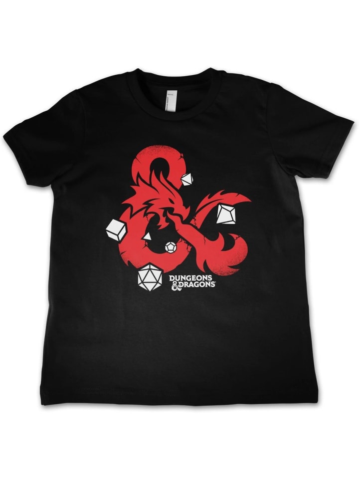 Shirt "Dungeons & Dragons Dices Kids Tee" in Schwarz