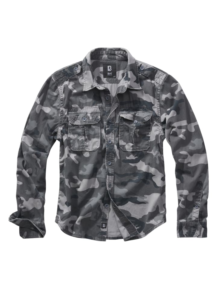 Long Sleeve Shirt in grey camo