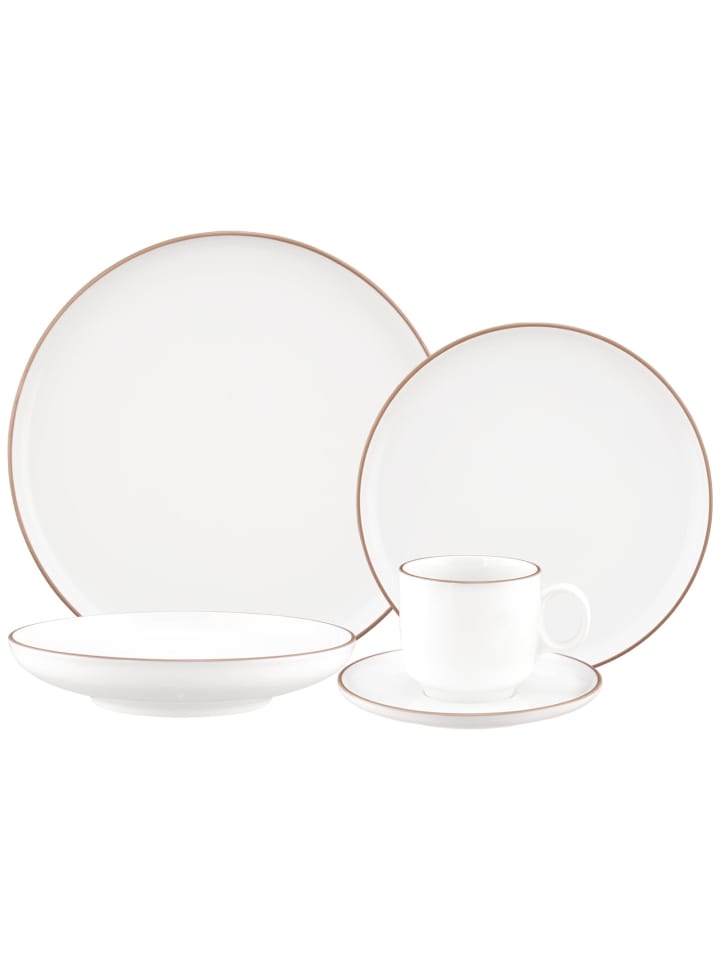 30-tlg. Kombiservice Sento Home Pure Lines in Cocoa Brown