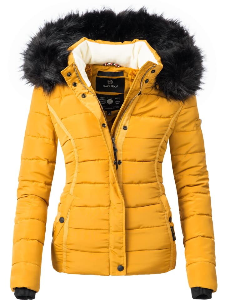 Winterjacke Miamor in Gelb