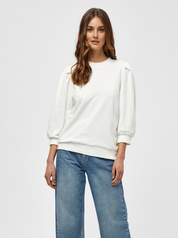 Sweatshirt in Broken White