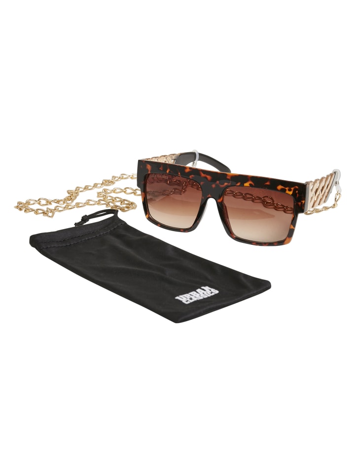 Glasses in amber/gold