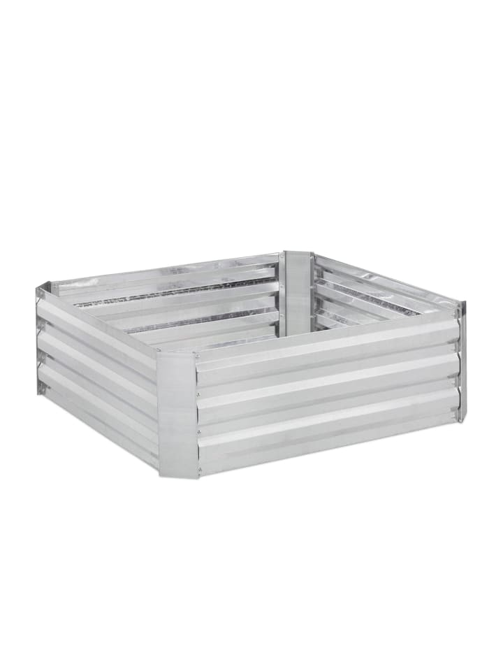 Hochbeet in Silber - (B)90 x (H)30 x (T)90 cm