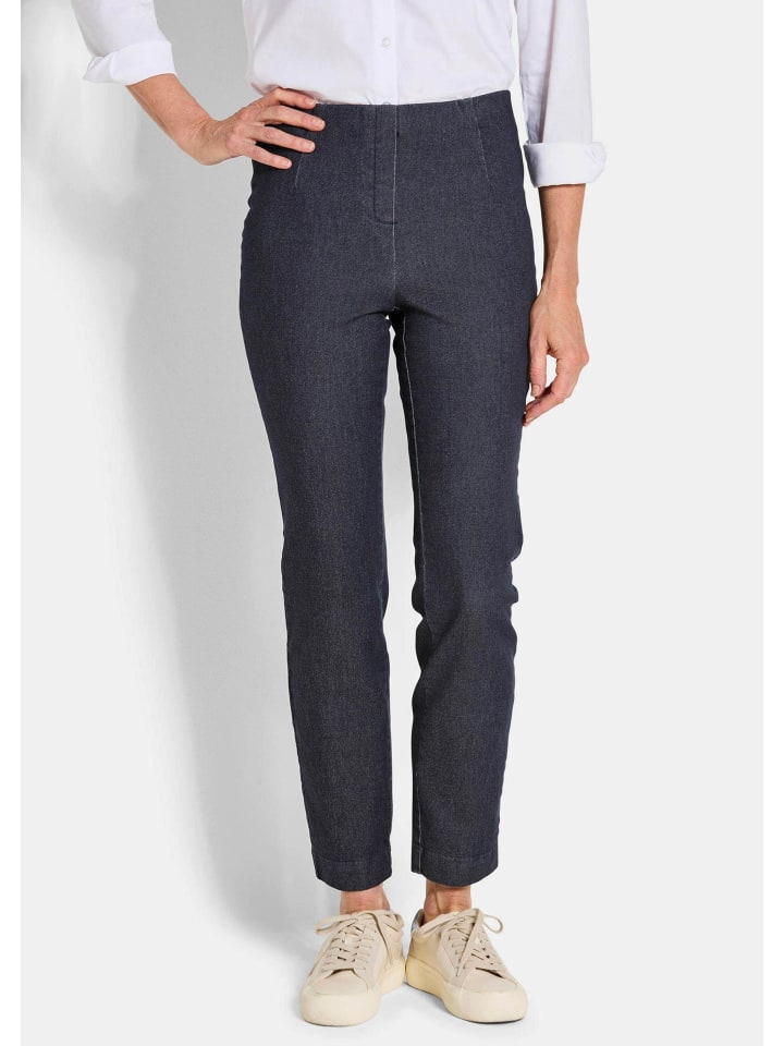 Jerseyhose mit Schlupfbund in marine