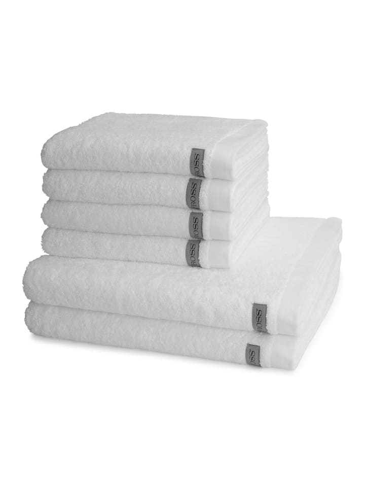 4 X Handtuch 2 X Duschtuch im Set Sinfonie in Kiesel