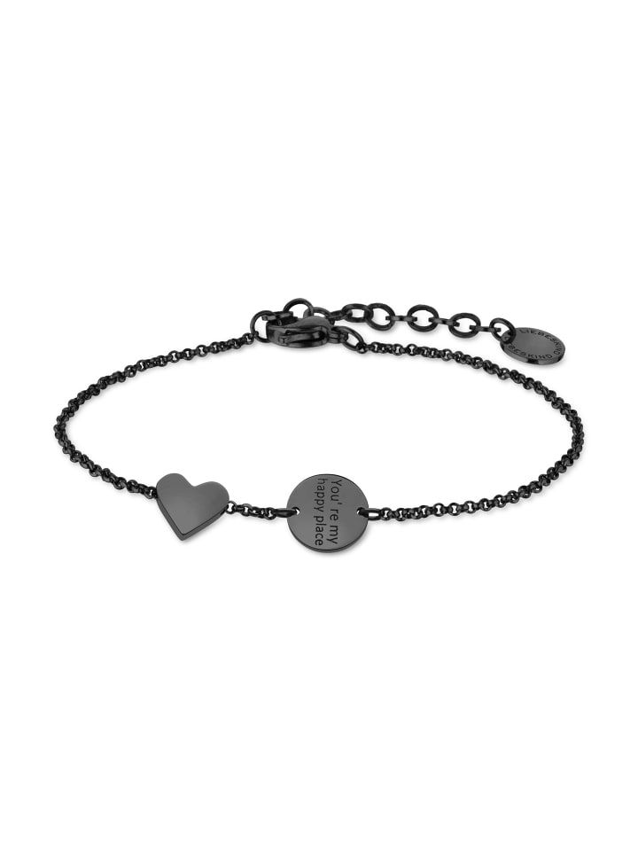Armband You're my happy place in schwarz