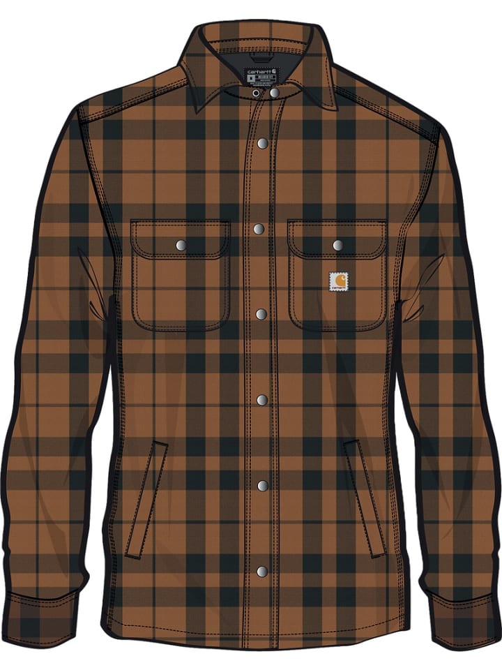 Jacke "Sherpa Lined 107017" in Braun