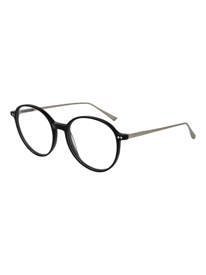 Unisex Optische Fassungen Rund Schwarz