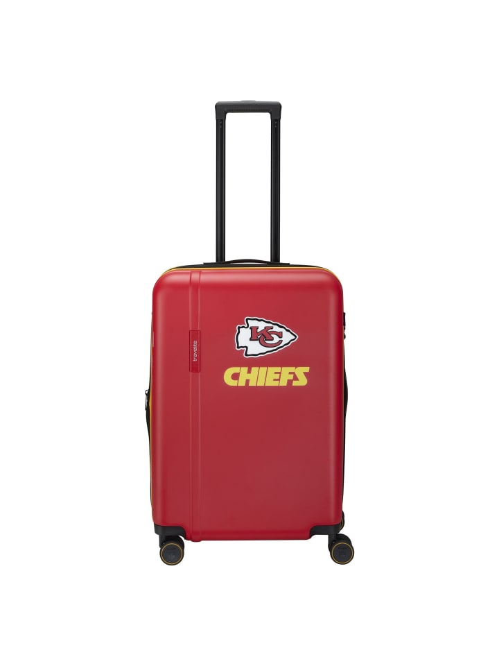 travelite x NFL 4 Rollen Trolley M 67 cm mit Dehnfalte kansas city chiefs