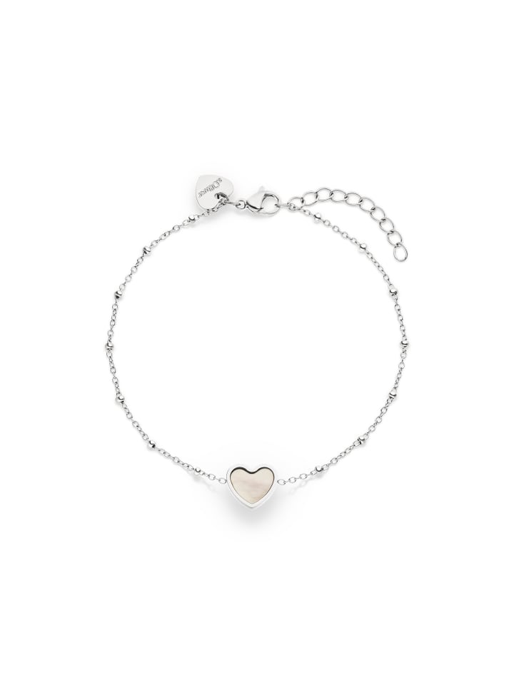 Armband Pearl Heart in silber