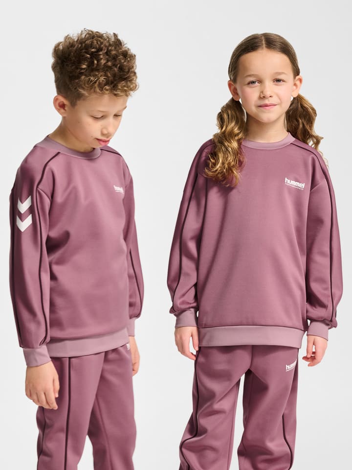 Sweatshirt Hmljr Interlock Kinder in WISTFUL MAUVE