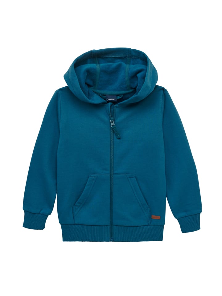 Kapuzenjacke in petrol