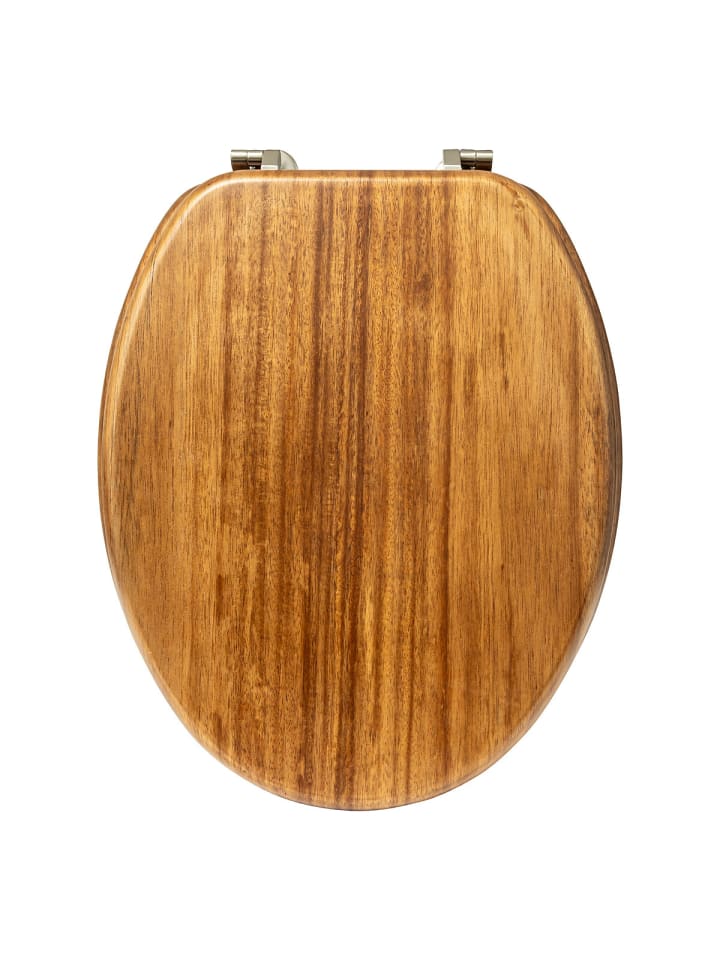 WC-Sitz aus Holz ACACIA in Braun, 46,5 x 37,3 x 6,4 cm