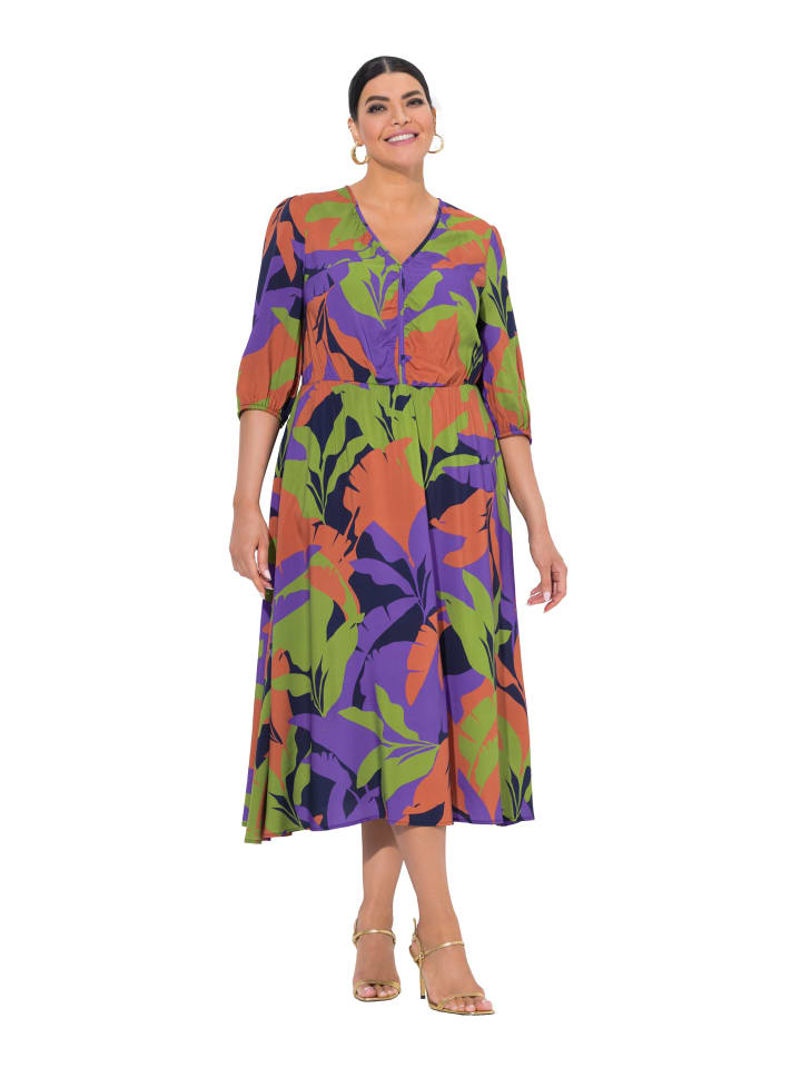 Midikleid in marine