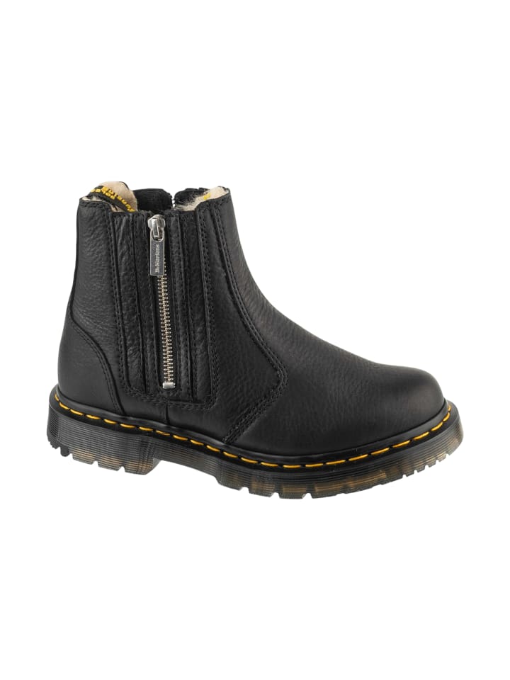 Dr. Martens 2976 Alyson w Zips Zip Up Chelsea Boot in Schwarz