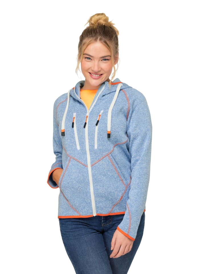 Sweatjacke in lichtblau