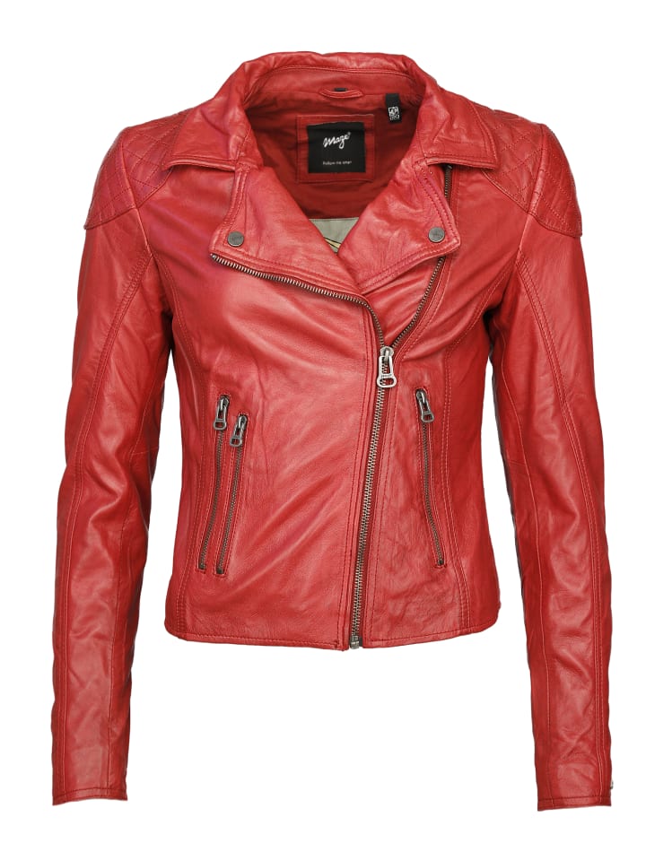 Lederjacke Ibiza in rot
