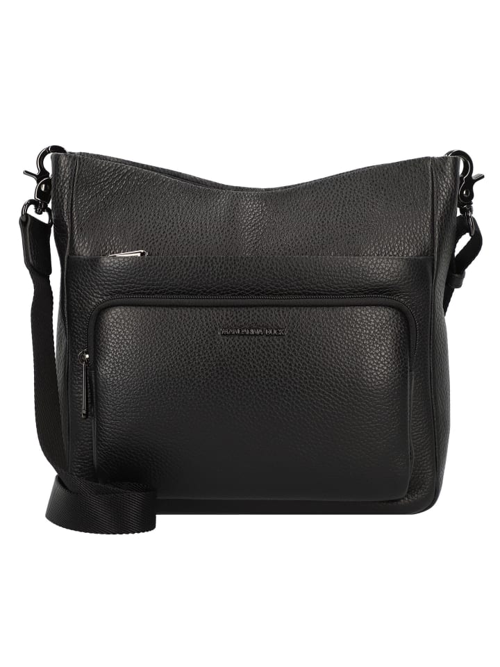 Mellow Leather Umhängetasche Leder 30 cm nero