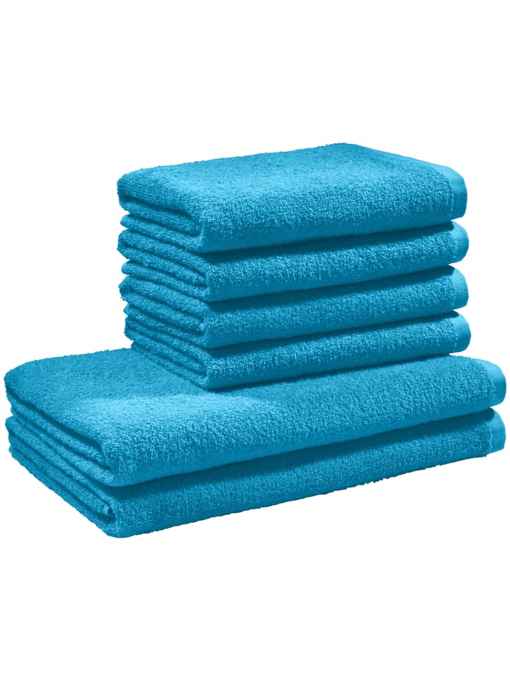 Frottier, Leichtfrottier Frottier-Set 6-teilig Oceanside in türkis