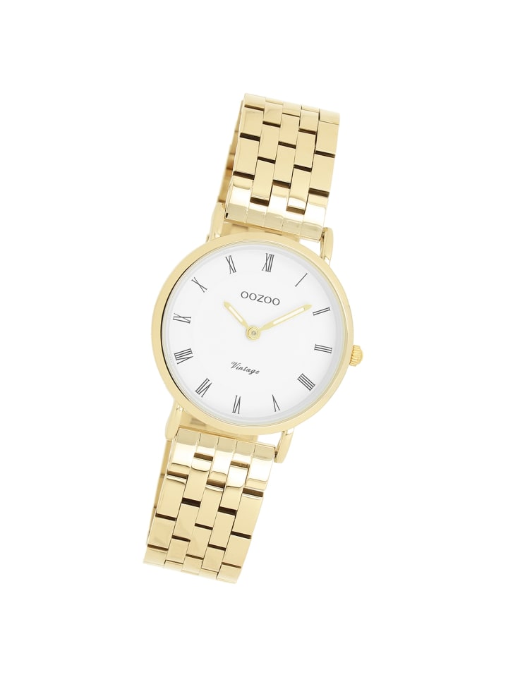 Analog-Armbanduhr OOZOO Vintage Series gold klein (ca. 28mm)
