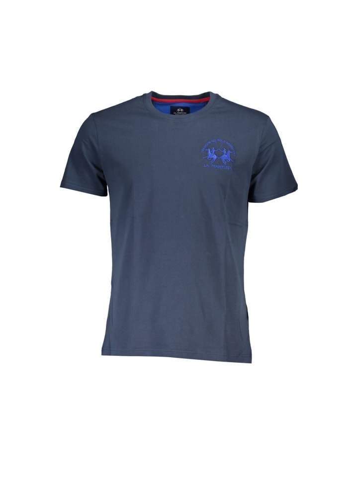 Blau Baumwolle T-Shirt