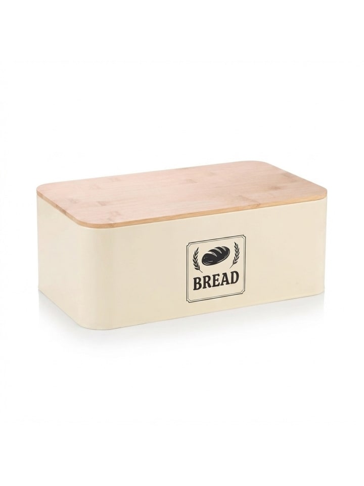 Brotkasten in Beige - (B)33 x (H)13,5 x (T)19 cm