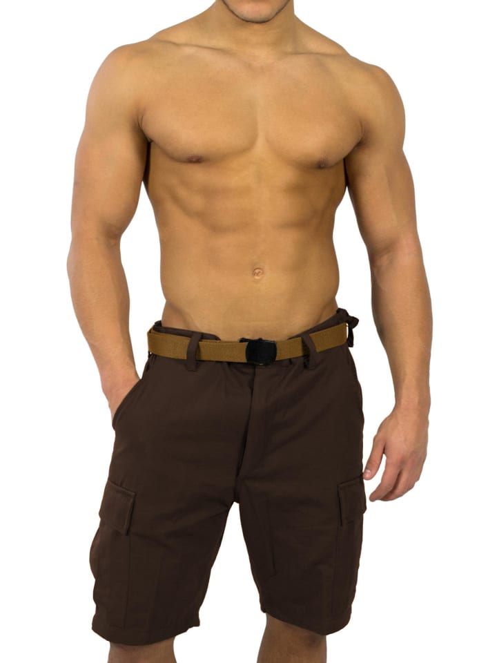 Herren BDU Shorts Dasht in Braun