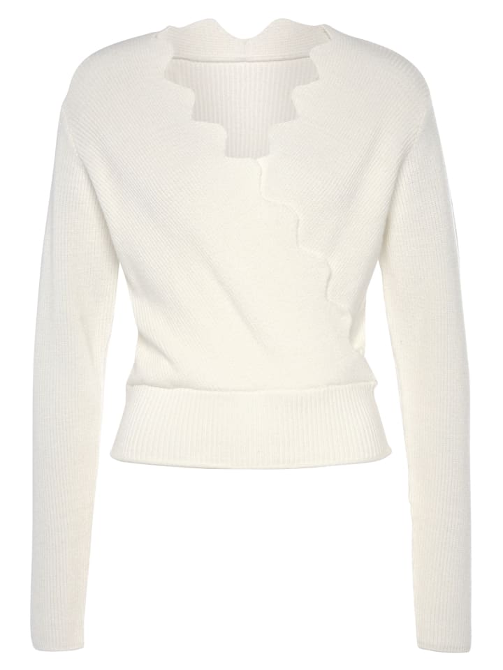 Strickpullover in weiß