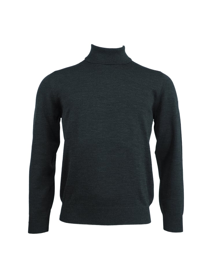 Pullover Rollkragen Superwash Classic Fit in Anthra