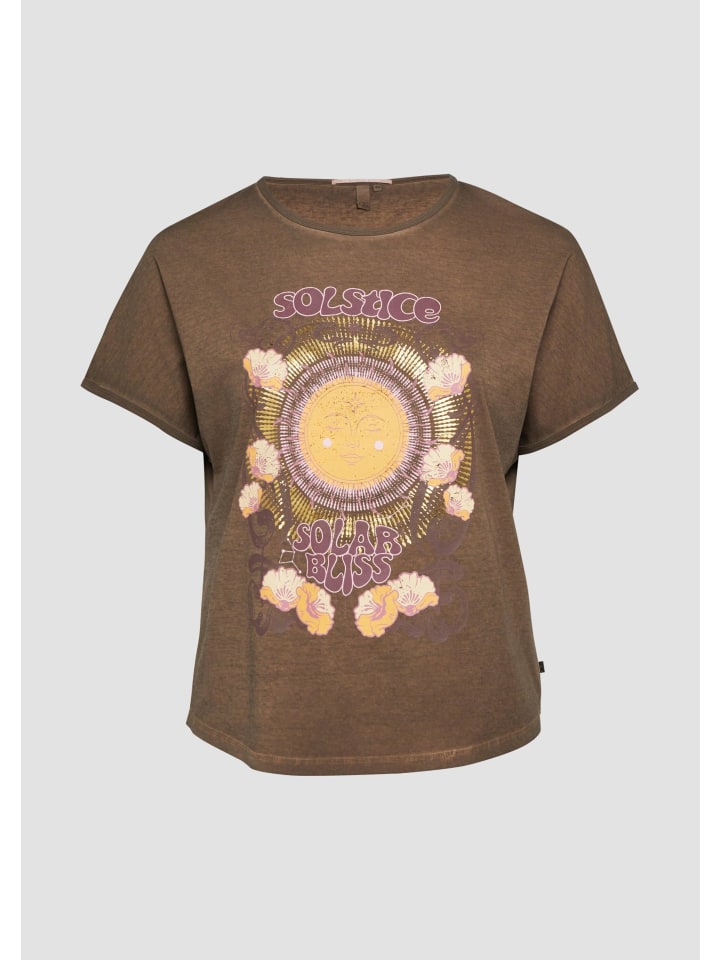 T-Shirt in 89D1_dunkelbraun