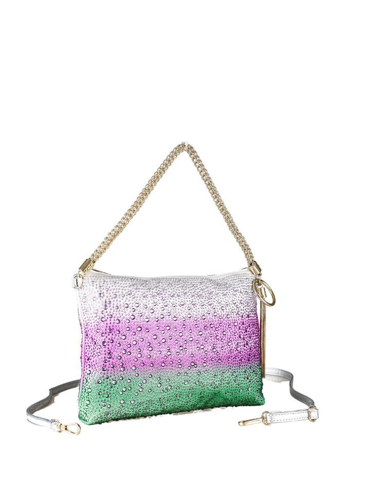 Abendtasche " Bling " in grün