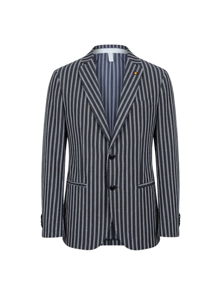 Blau Baumwolle Herren Jacke