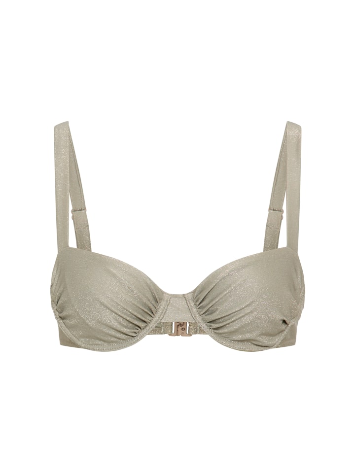 Bügel-Bikini-Top in sage grey