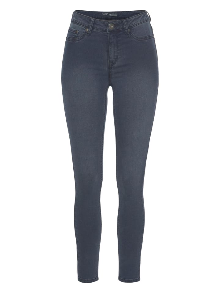 Skinny-fit-Jeans in dark blue