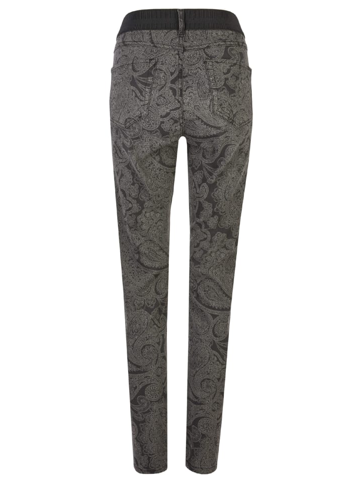 ANGELS Slim Fit Jeans anthrazit One Size | Jeans kaufen in günstig Paisley-Muster mit limango