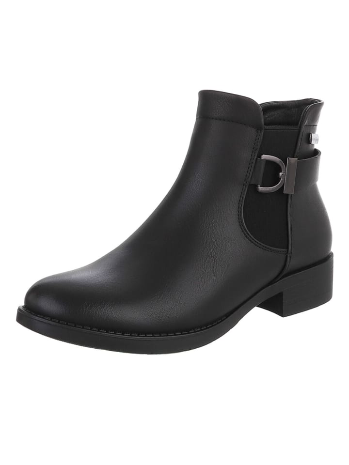 Stiefelette in Schwarz
