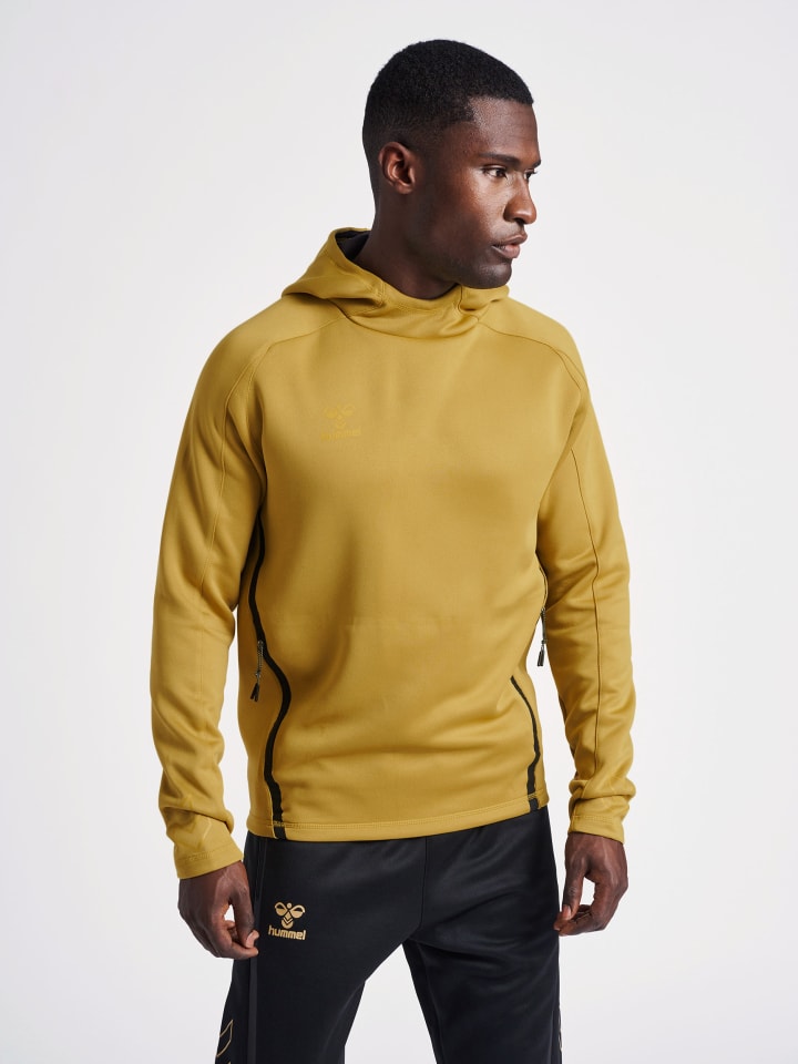 Kapuzenpullover Raglanärmel Hmlcima Herren in ANTIQUE GOLD