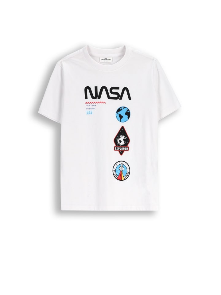 T-shirt mit kurzen Ärmeln in weiß