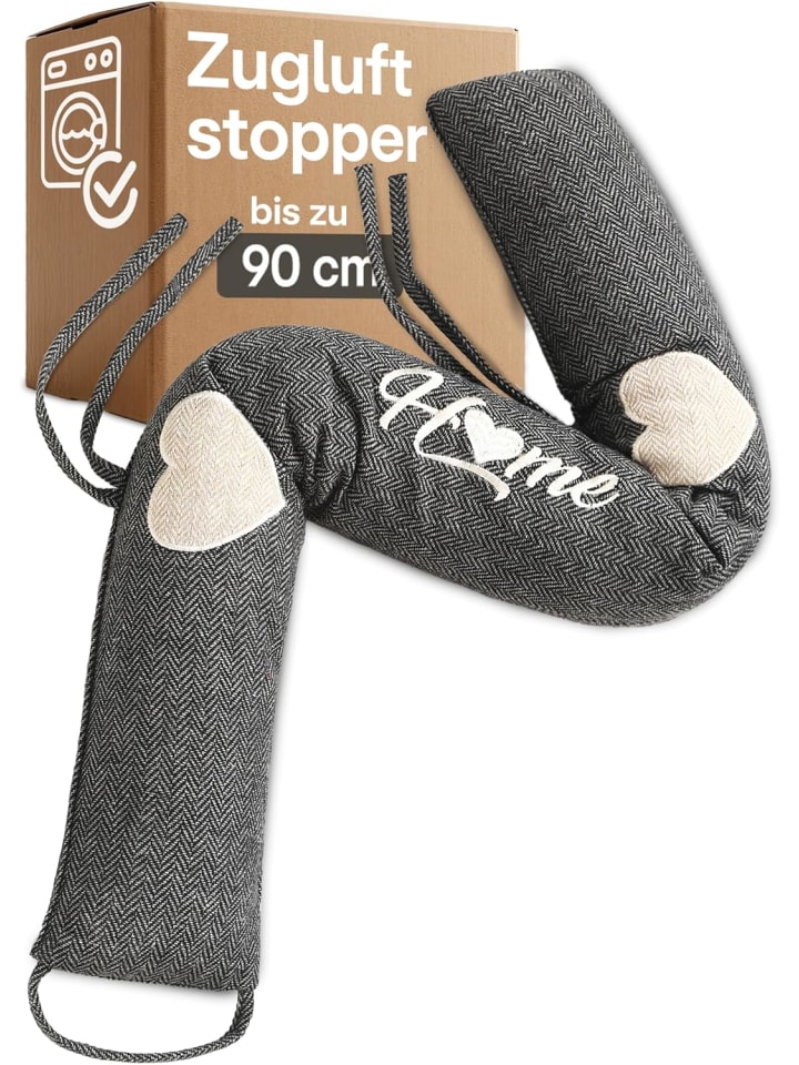 90cm - Waschbar - Extra Schwer - Für Türen und Fenster - Grau