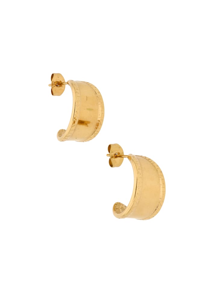 Women Hoop Earrings in Rose Gold