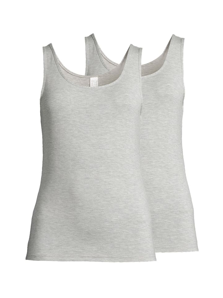Unterhemd / Top Light & Easy in Silber melange